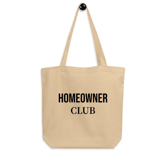 HOMEOWNER CLUB Eco Tote Bag